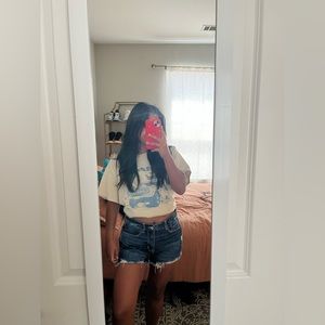 American Eagle Dark Wash Denim Shorts